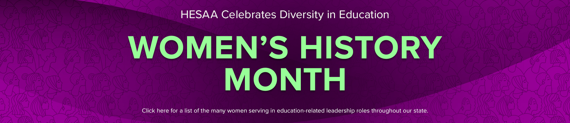 Womens History Month Banner